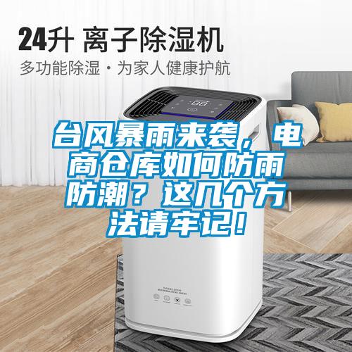 臺風(fēng)暴雨來(lái)襲，電商倉庫如何防雨防潮？這幾個(gè)方法請牢記！