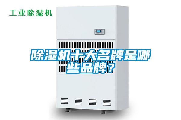 除濕機十大名牌是哪些品牌？