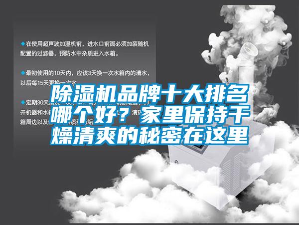 除濕機品牌十大排名哪個(gè)好？家里保持干燥清爽的秘密在這里