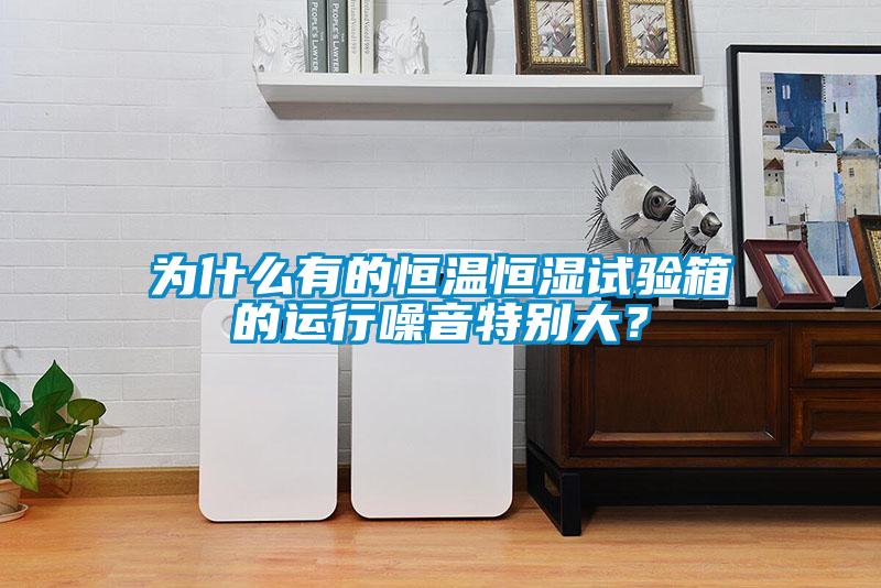 為什么有的恒溫恒濕試驗箱的運行噪音特別大？