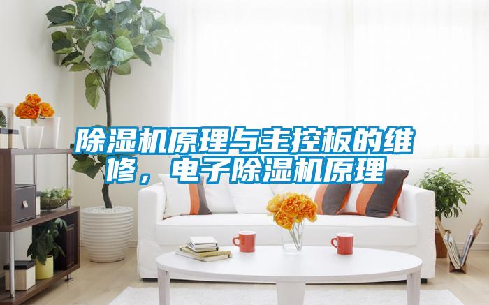 除濕機原理與主控板的維修，電子除濕機原理