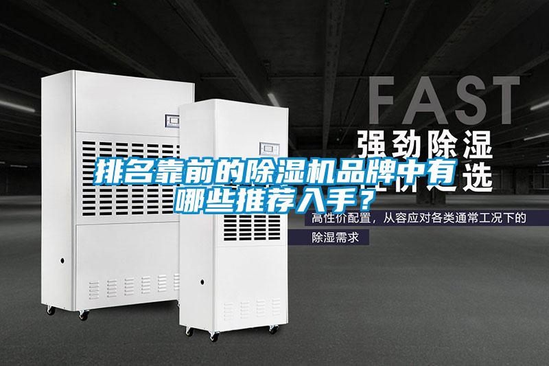 排名靠前的除濕機品牌中有哪些推薦入手？