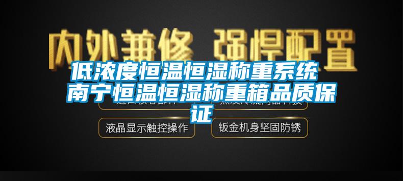 低濃度恒溫恒濕稱(chēng)重系統 南寧恒溫恒濕稱(chēng)重箱品質(zhì)保證