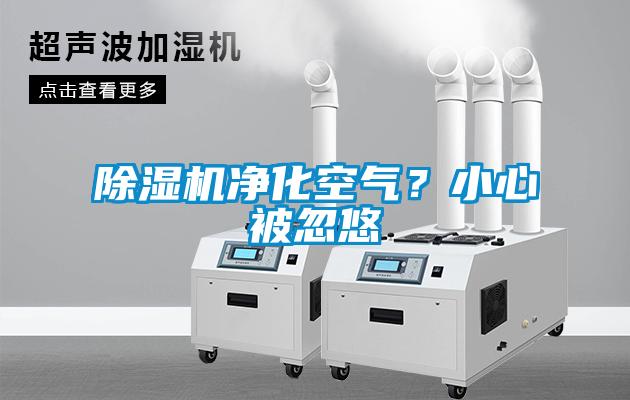 除濕機凈化空氣？小心被忽悠