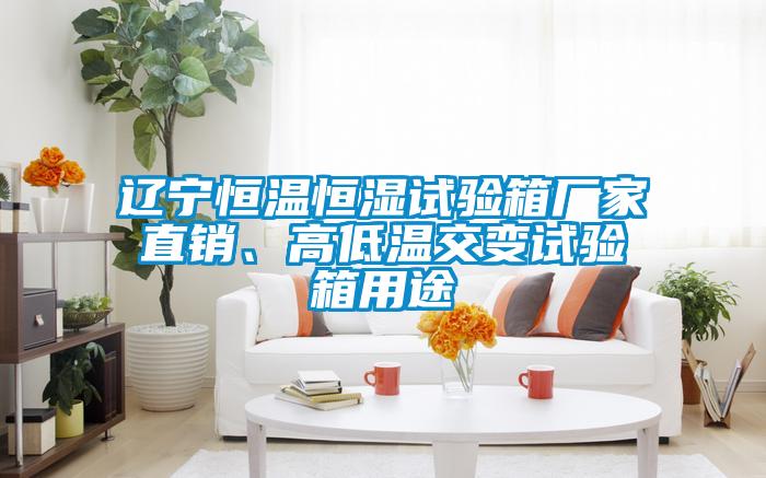 遼寧恒溫恒濕試驗箱廠(chǎng)家直銷(xiāo)、高低溫交變試驗箱用途
