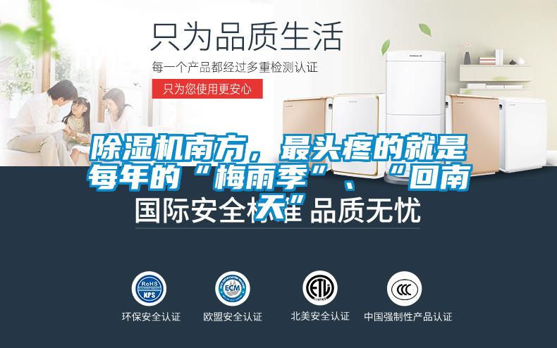 除濕機南方，最頭疼的就是每年的“梅雨季”、“回南天”