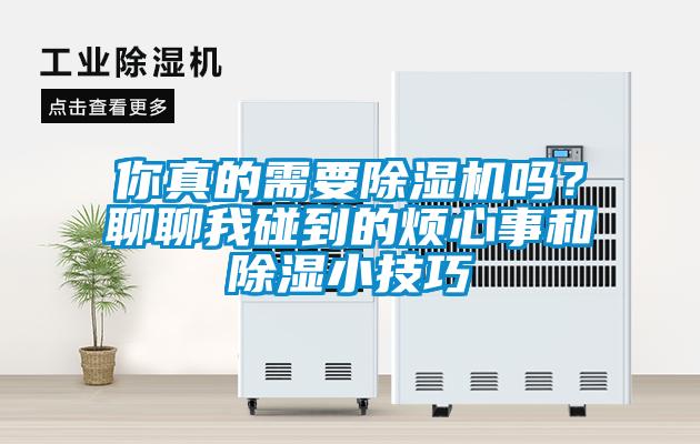 你真的需要除濕機嗎？聊聊我碰到的煩心事和除濕小技巧