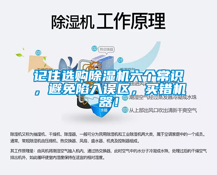 記住選購除濕機六個(gè)常識，避免陷入誤區，買(mǎi)錯機器！