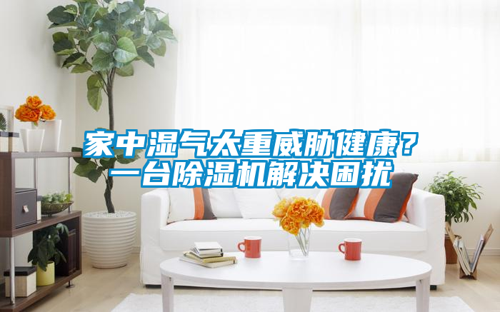 家中濕氣太重威脅健康？一臺除濕機解決困擾