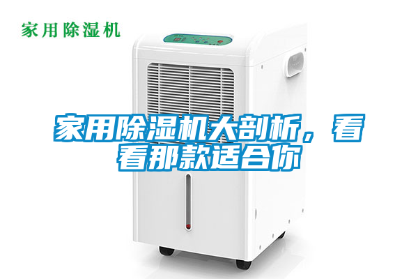 家用除濕機大剖析，看看那款適合你