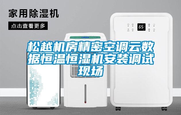 松越機房精密空調云數據恒溫恒濕機安裝調試現場(chǎng)