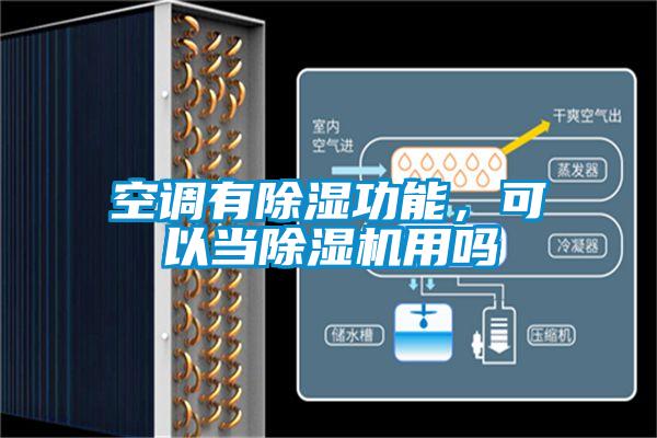 空調有除濕功能，可以當除濕機用嗎