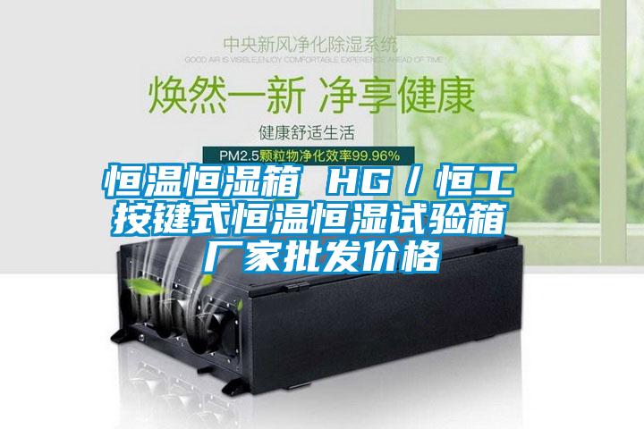 恒溫恒濕箱 HG／恒工 按鍵式恒溫恒濕試驗箱 廠(chǎng)家批發(fā)價(jià)格