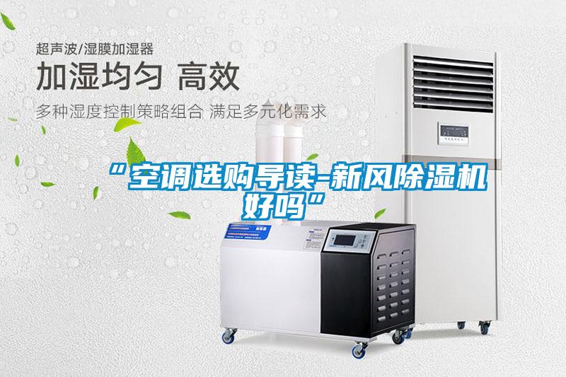 “空調選購導讀-新風(fēng)除濕機好嗎”