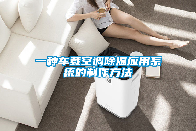 一種車(chē)載空調除濕應用系統的制作方法