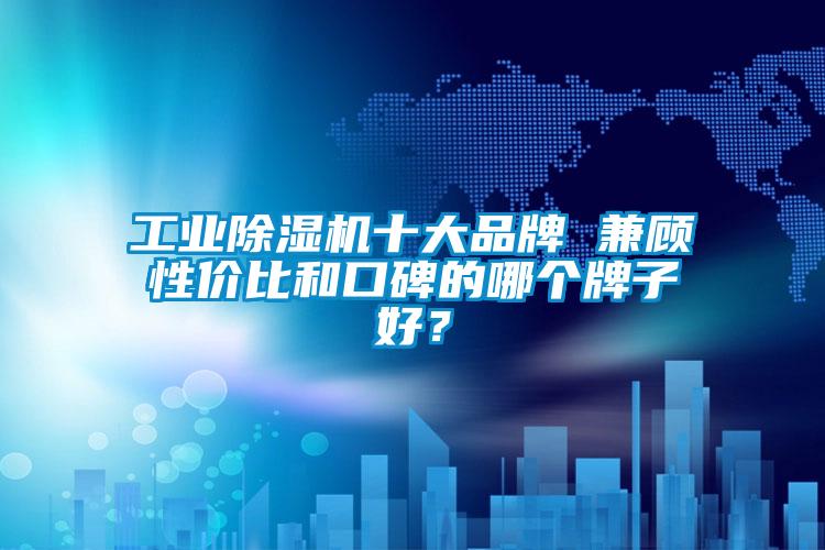 工業(yè)除濕機十大品牌 兼顧性?xún)r(jià)比和口碑的哪個(gè)牌子好？