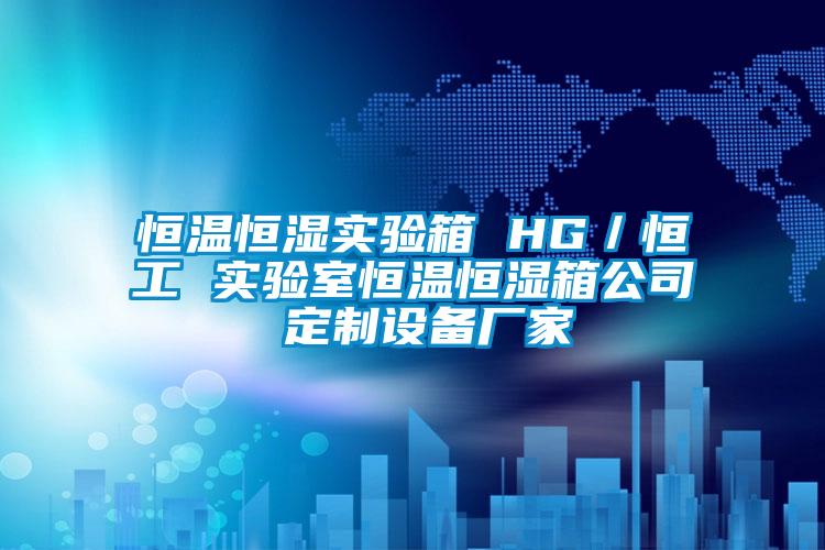 恒溫恒濕實(shí)驗箱 HG／恒工 實(shí)驗室恒溫恒濕箱公司 定制設備廠(chǎng)家