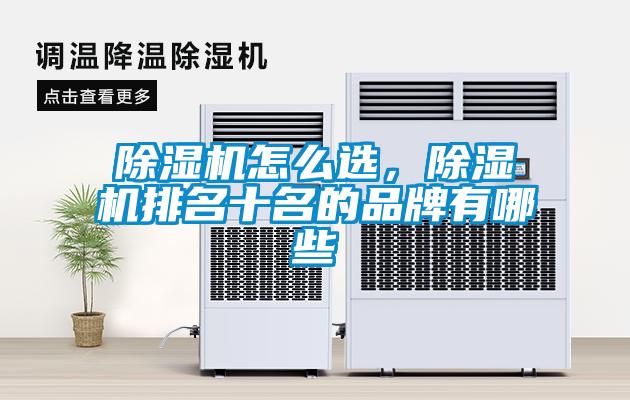 除濕機怎么選，除濕機排名十名的品牌有哪些