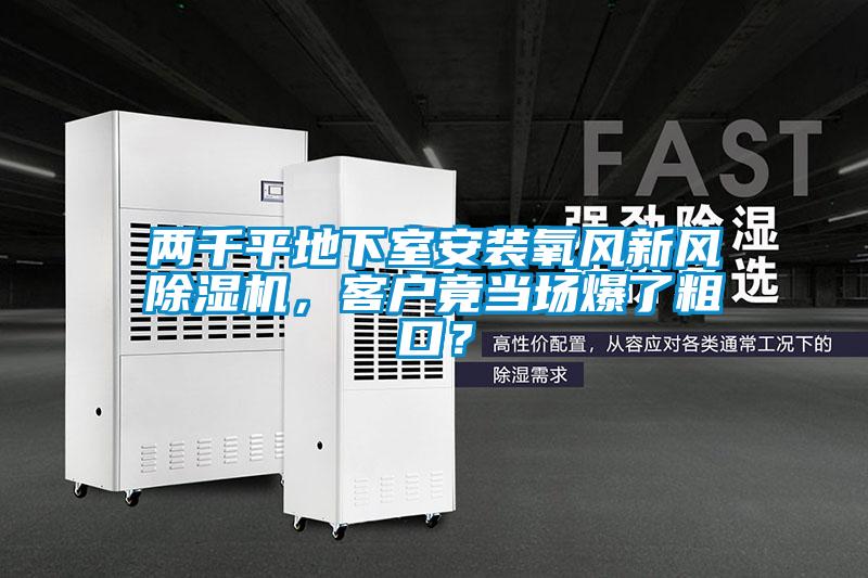 兩千平地下室安裝氧風(fēng)新風(fēng)除濕機，客戶(hù)竟當場(chǎng)爆了粗口？