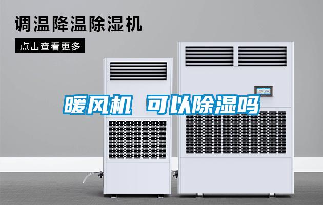 暖風(fēng)機 可以除濕嗎