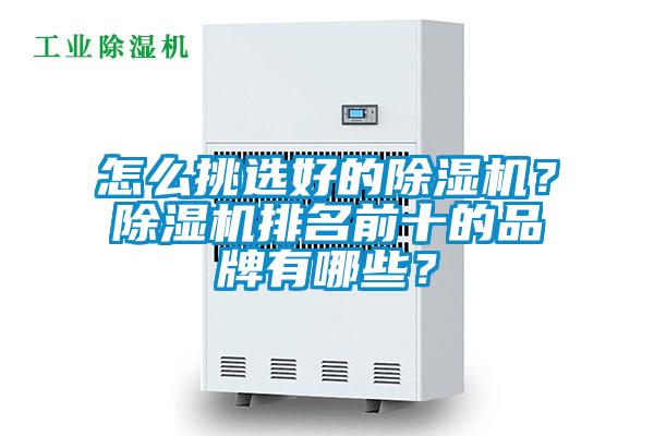 怎么挑選好的除濕機？除濕機排名前十的品牌有哪些？
