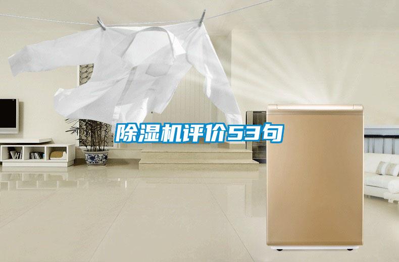 除濕機評價(jià)53句
