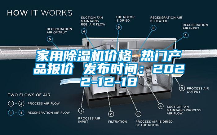 家用除濕機價(jià)格 熱門(mén)產(chǎn)品報價(jià) 發(fā)布時(shí)間：2022-12-18
