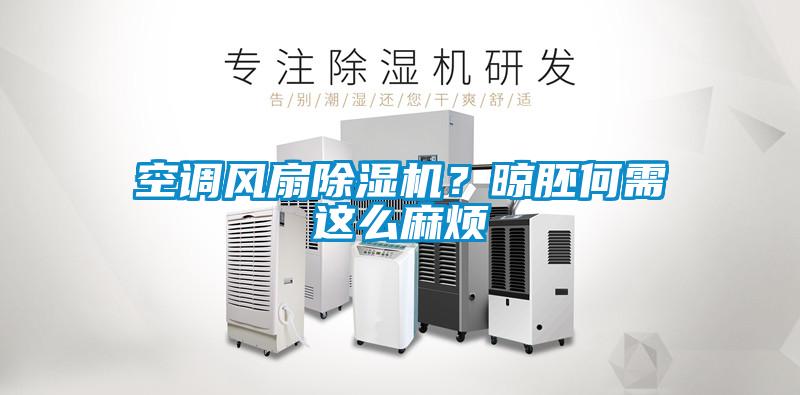 空調風(fēng)扇除濕機？晾胚何需這么麻煩