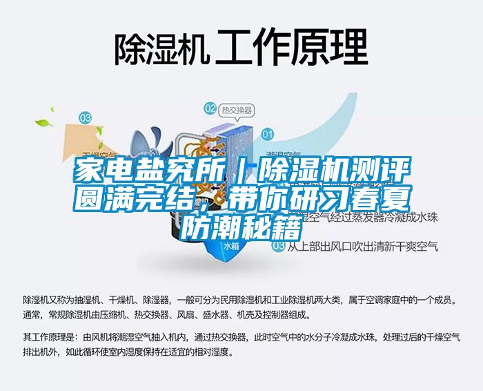 家電鹽究所｜除濕機測評圓滿(mǎn)完結，帶你研習春夏防潮秘籍