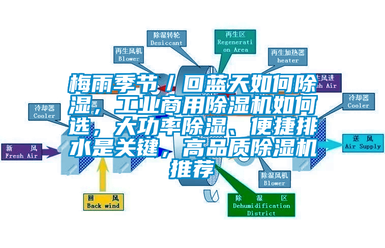梅雨季節／回藍天如何除濕，工業(yè)商用除濕機如何選，大功率除濕、便捷排水是關(guān)鍵，高品質(zhì)除濕機推薦