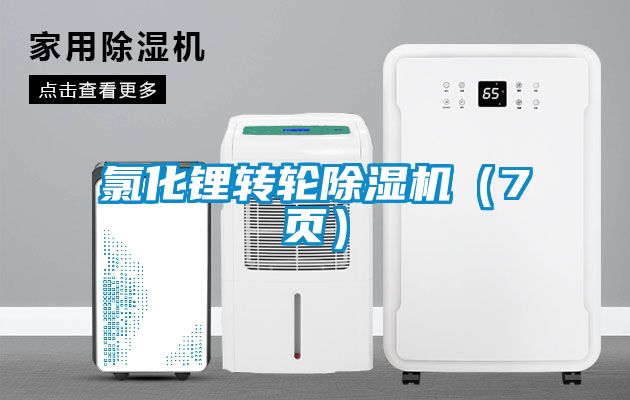 氯化鋰轉輪除濕機（7頁(yè)）