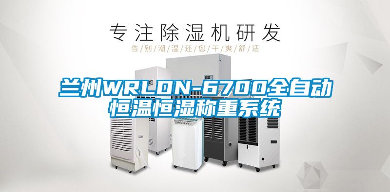 蘭州WRLDN-6700全自動(dòng)恒溫恒濕稱(chēng)重系統