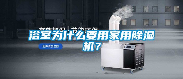 浴室為什么要用家用除濕機？