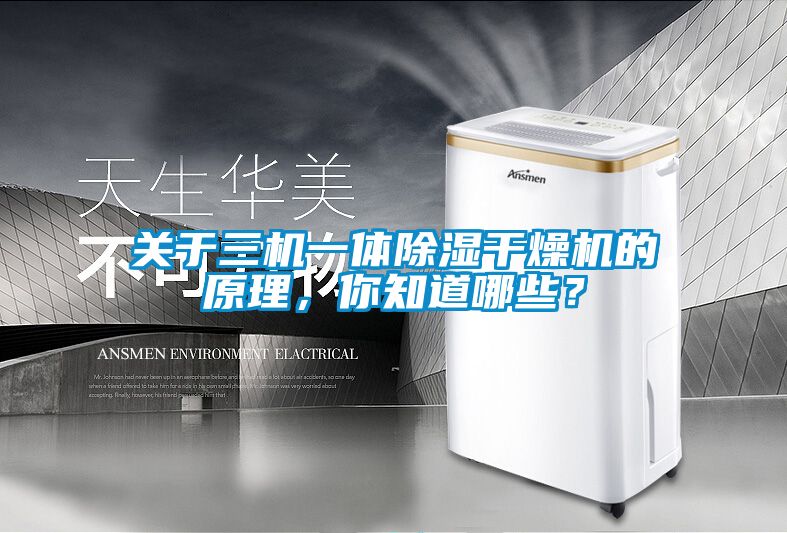 關(guān)于三機一體除濕干燥機的原理，你知道哪些？