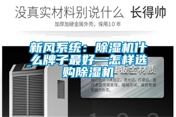 新風(fēng)系統：除濕機什么牌子最好—怎樣選購除濕機