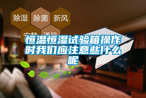 恒溫恒濕試驗箱操作時(shí)我們應注意些什么呢