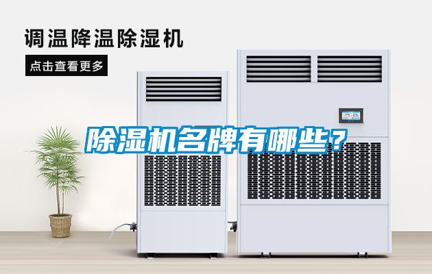 除濕機名牌有哪些？
