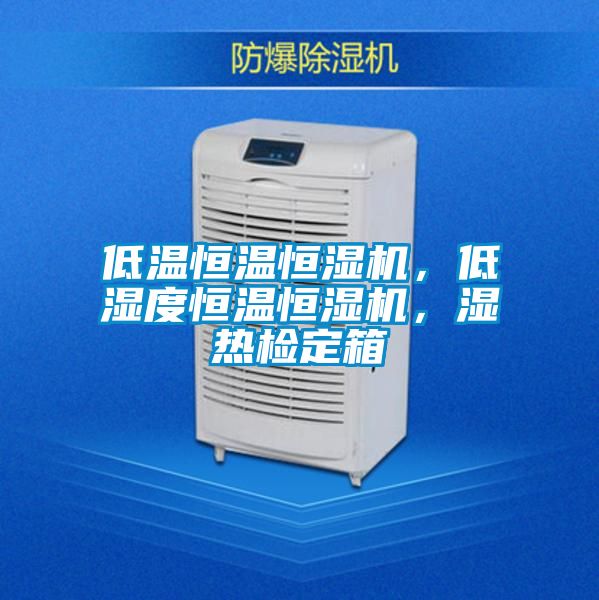 低溫恒溫恒濕機，低濕度恒溫恒濕機，濕熱檢定箱