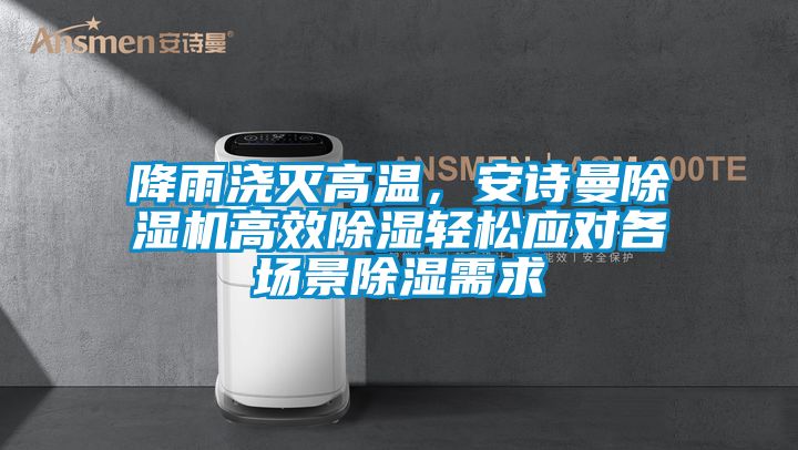 降雨澆滅高溫，安詩(shī)曼除濕機高效除濕輕松應對各場(chǎng)景除濕需求