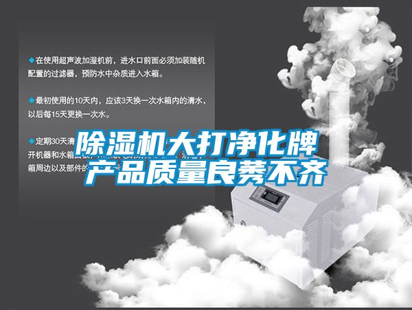 除濕機大打凈化牌 產(chǎn)品質(zhì)量良莠不齊