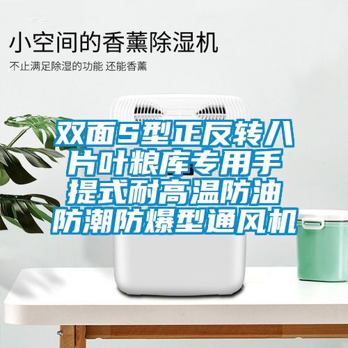 雙面S型正反轉八片葉糧庫專(zhuān)用手提式耐高溫防油防潮防爆型通風(fēng)機