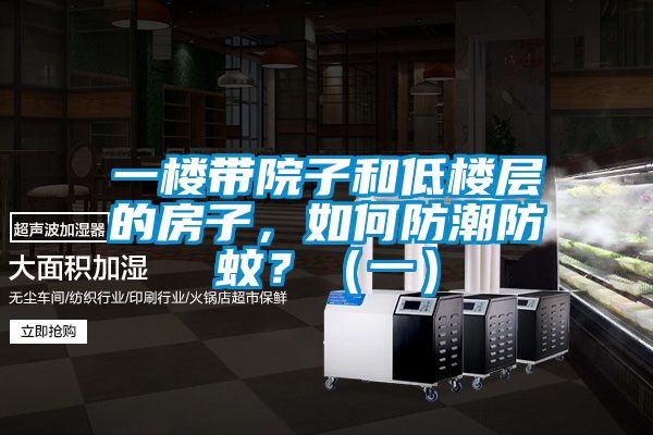 一樓帶院子和低樓層的房子，如何防潮防蚊？（一）