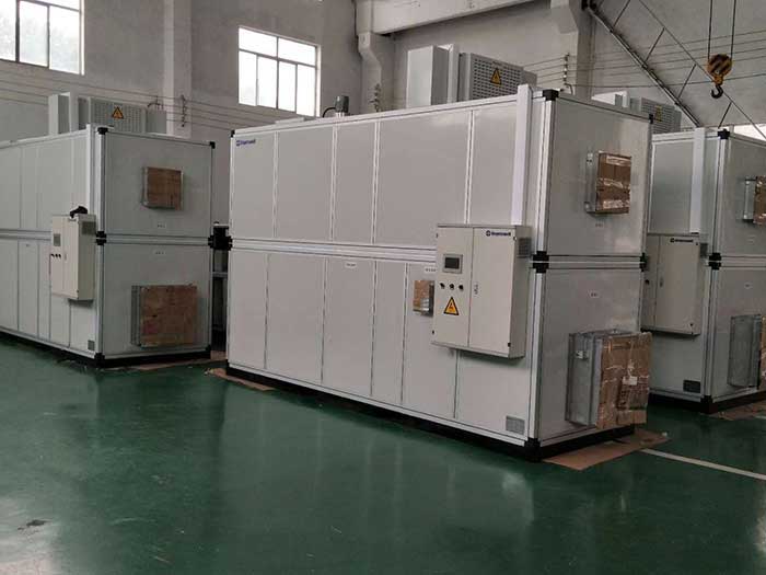濟南銘威化工鋰電池鈷酸鋰零下40℃露點(diǎn)，三臺全新風(fēng)轉輪除濕機組